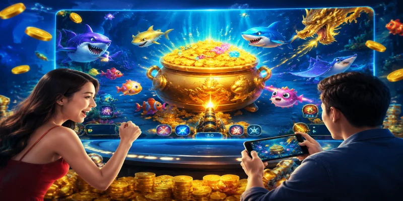 Giao diện sảnh chơi bắn cá jackpot tích lũy hũ thưởng khổng lồ tại nhà cái J88